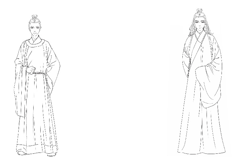 古代时尚风格，男女古代时尚风格图片。