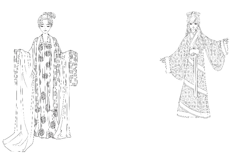 古代时尚风格，男女古代时尚风格图片。