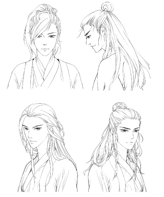 古代发型，古代男人发型图片