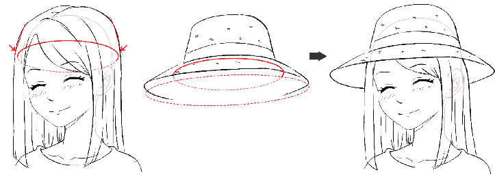漫画人物道具的绘制方法：围巾、眼镜、帽子、包