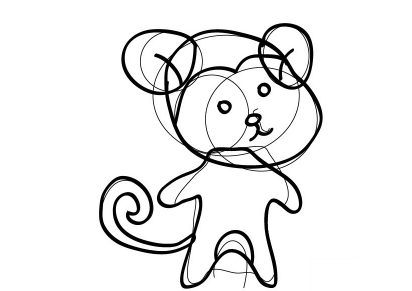 illustrator（AI）怎么绘制卡通插画猴子？AI绘制猴子插画教程！