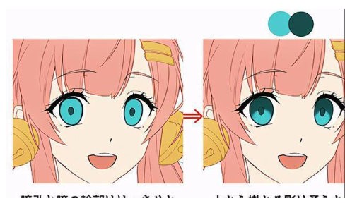 CG原画插画人物眼睛怎么绘制渐变色？CG插画人物眼睛绘画教程！