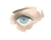 sai怎么绘制蓝色眼睛？sai插画人物眼睛绘制教程！